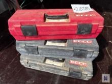 LOT OF 3 CASES OF EDCO CONCRETE GRINDER TOOLS