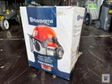 HUSQVARNA FOREST HELMET W/ EAR AND FACE PROTECTION