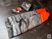 HUSQVARNA CHAINSAW SAFETY CHAPS W/ GLOVE
