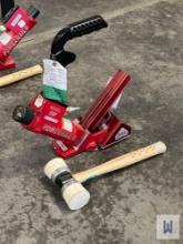 2020 POWERNAIL 50P PNEUMATIC HARDWOOD CLEAT NAILER W/ WOODEN MALLET, SN-50PFX02646