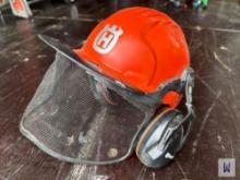 HUSQVARNA FOREST HELMET W/ EAR AND FACE PROTECTION