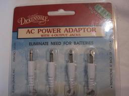 Lemax Dickensvale AC Power Adaptor with 4-output Jacks, 1995, new in package, 11 oz