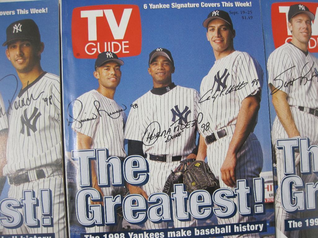 1999 TV Guide 6 Yankee Signature Covers Set, Sept. 19-25, 3 lbs