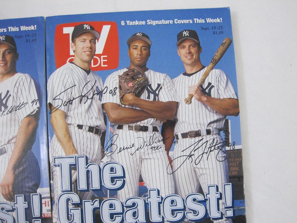 1999 TV Guide 6 Yankee Signature Covers Set, Sept. 19-25, 3 lbs