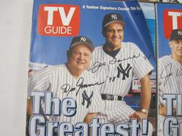 1999 TV Guide 6 Yankee Signature Covers Set, Sept. 19-25, 3 lbs