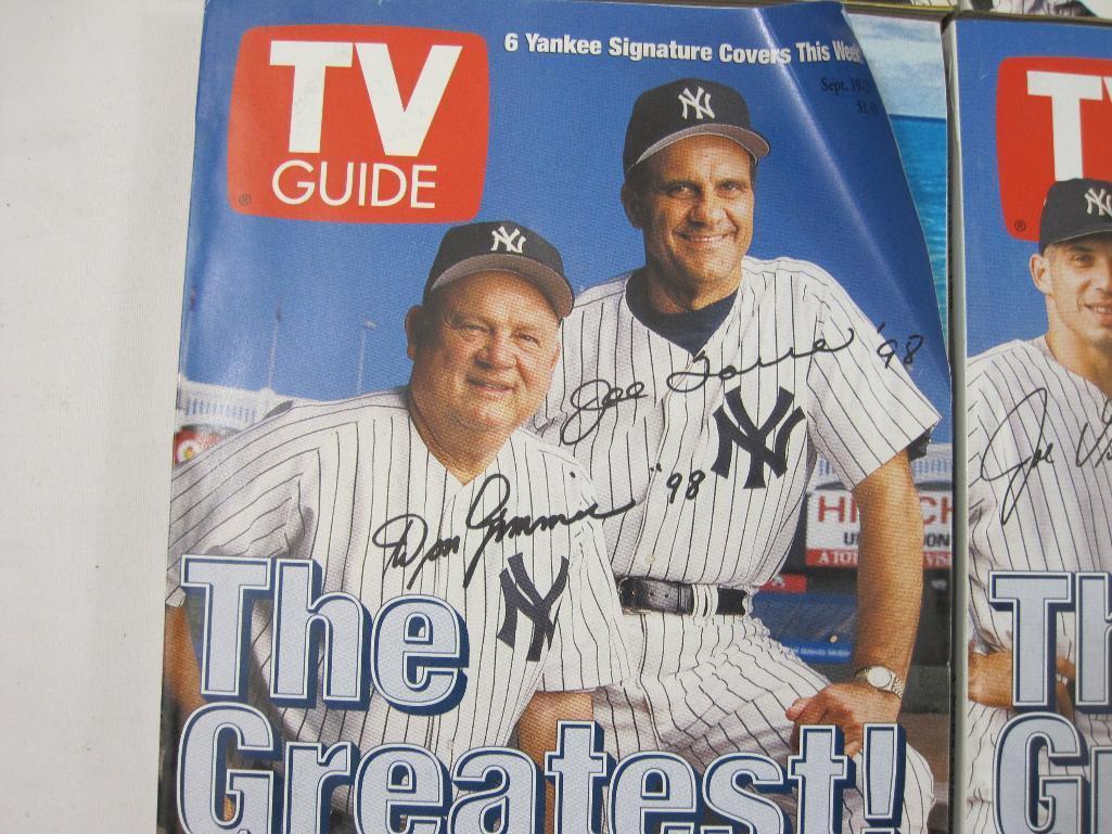 1999 TV Guide 6 Yankee Signature Covers Set, Sept. 19-25, 3 lbs