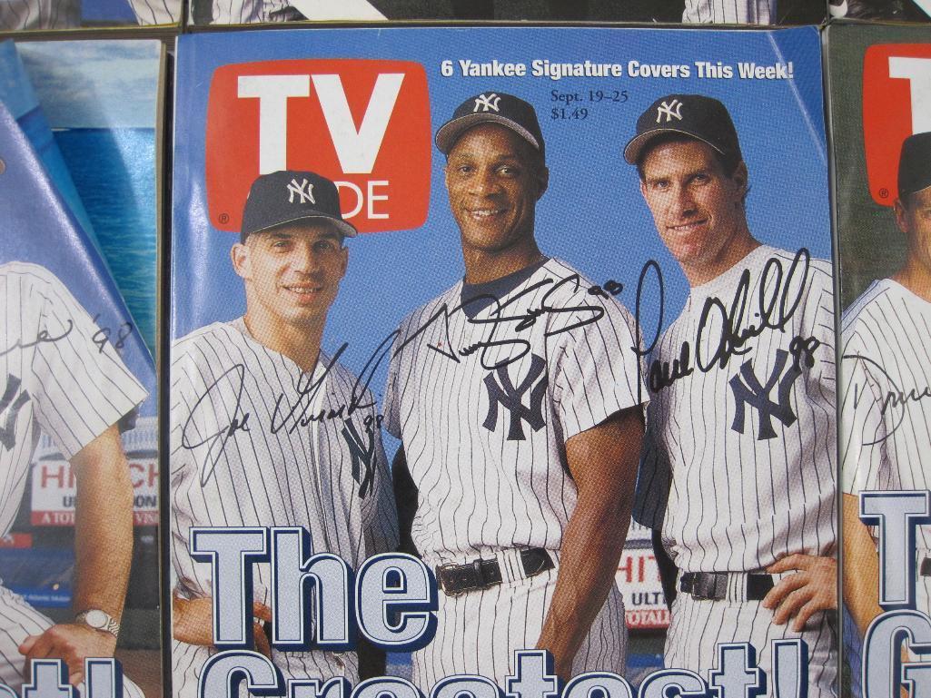 1999 TV Guide 6 Yankee Signature Covers Set, Sept. 19-25, 3 lbs