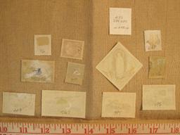 Lot of 12 Monoco postage stamps, most not canceled