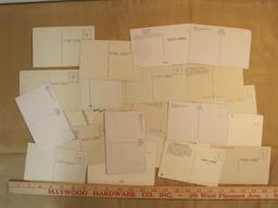 Lot of twenty-two assorted post cards