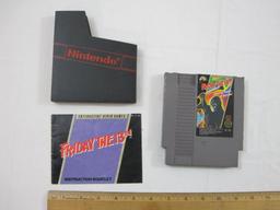 Nintendo NES Friday the 13th, with instruction booklet, 1985, 5 oz