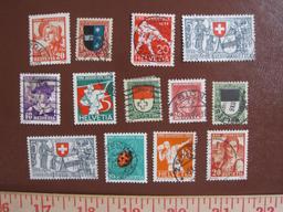 Lot of canceled Switzerland semi-postals