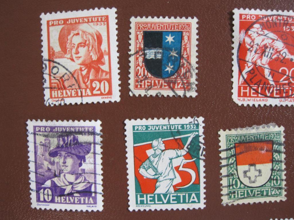Lot of canceled Switzerland semi-postals