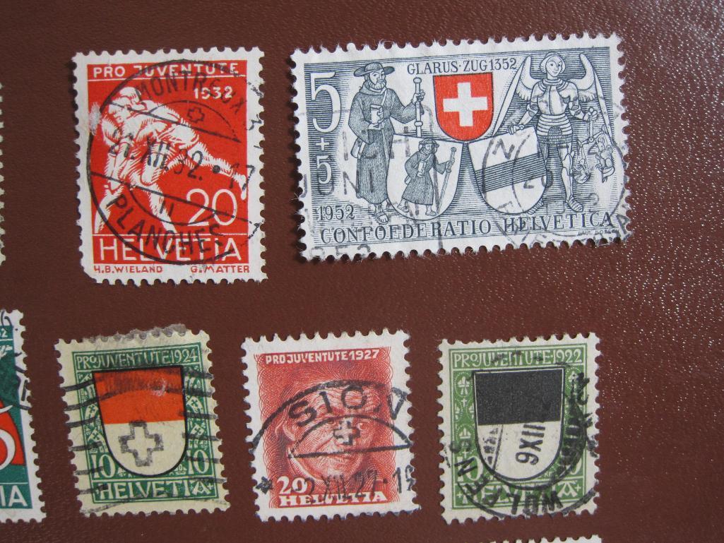Lot of canceled Switzerland semi-postals