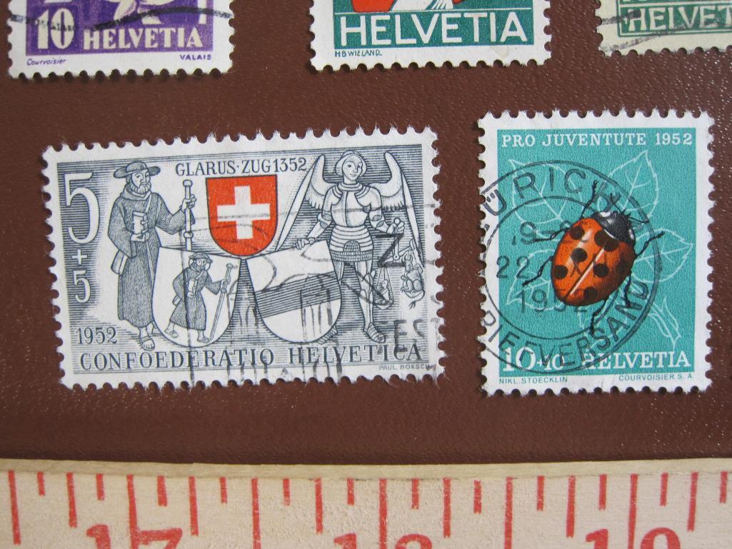 Lot of canceled Switzerland semi-postals
