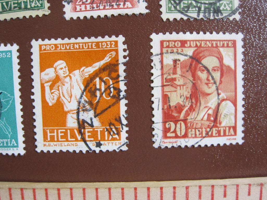 Lot of canceled Switzerland semi-postals