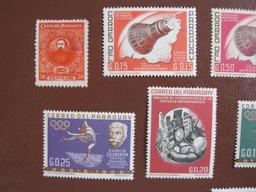 Lot of Paraguay postage stamps, many of them not canceled