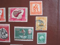 Lot of Paraguay postage stamps, many of them not canceled