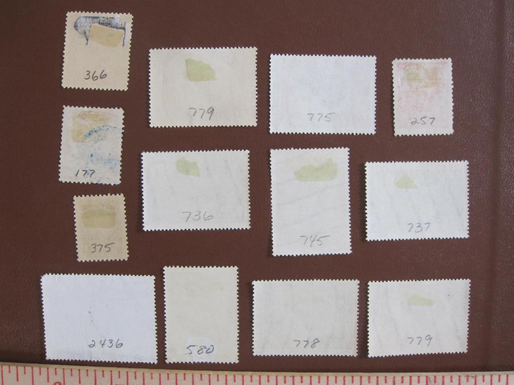 Lot of Paraguay postage stamps, many of them not canceled