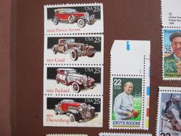 Lot of assorted US postage stamps, some cancelled some unused