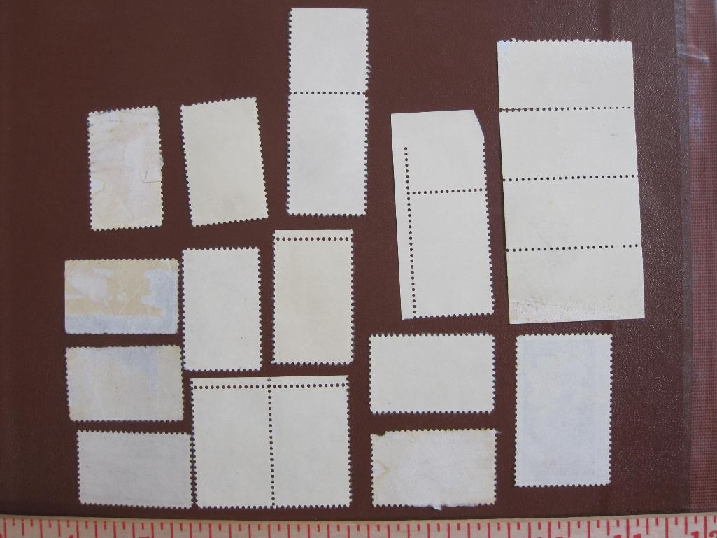 Lot of assorted US postage stamps, some cancelled some unused