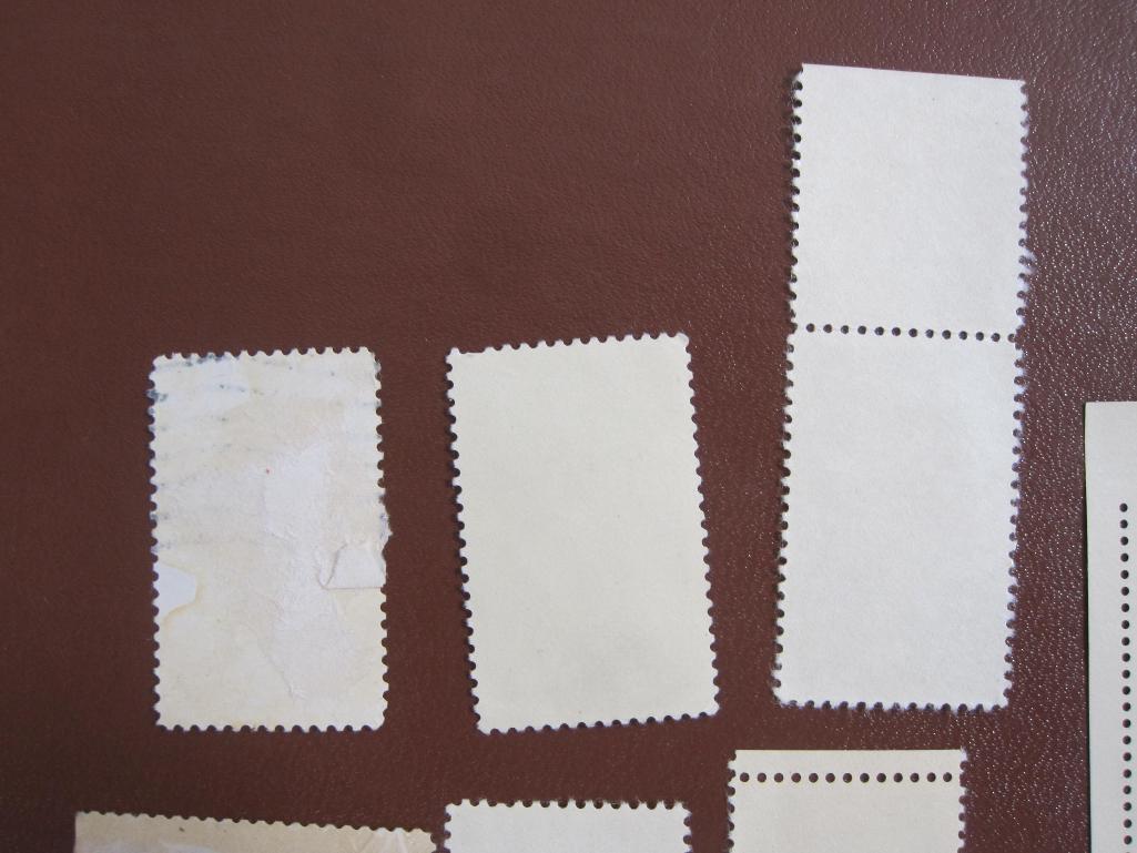 Lot of assorted US postage stamps, some cancelled some unused