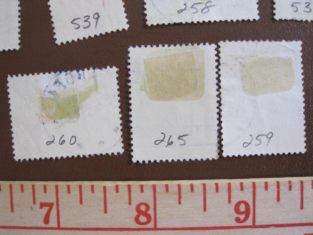 Assorted lot of canceled Denmark postage stamps