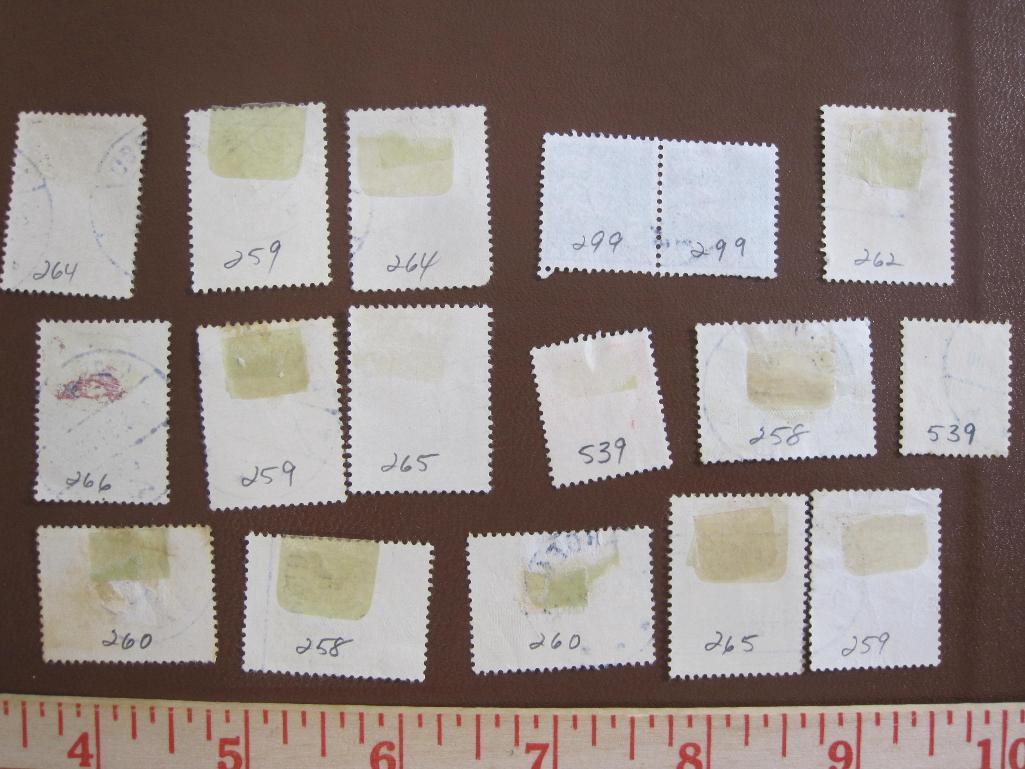 Assorted lot of canceled Denmark postage stamps