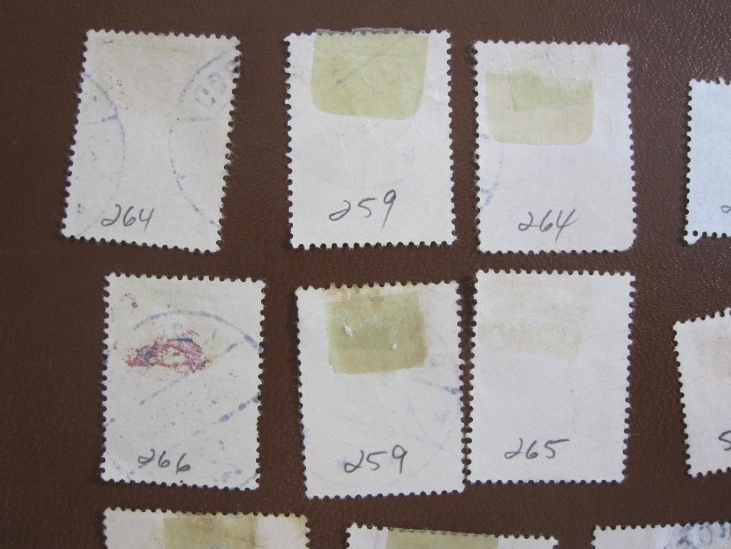 Assorted lot of canceled Denmark postage stamps