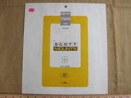 New in package black Scott mounts, 3 blocks