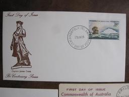 Lot of five first day of issue covers including Commonwealth of Australia, 75th Royal Australian