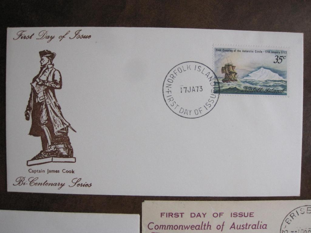 Lot of five first day of issue covers including Commonwealth of Australia, 75th Royal Australian