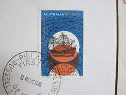 Lot of five first day of issue covers including Commonwealth of Australia, 75th Royal Australian