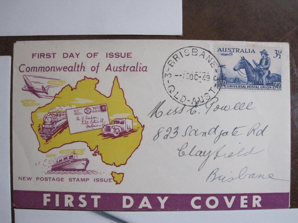Lot of five first day of issue covers including Commonwealth of Australia, 75th Royal Australian