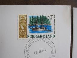 Lot of four Norfolk Island first day of issue covers including 18th June 1968, 17th April 1967 and
