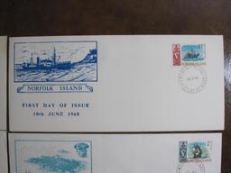 Lot of four Norfolk Island first day of issue covers including 18th June 1968, 17th April 1967 and