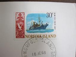 Lot of four Norfolk Island first day of issue covers including 18th June 1968, 17th April 1967 and