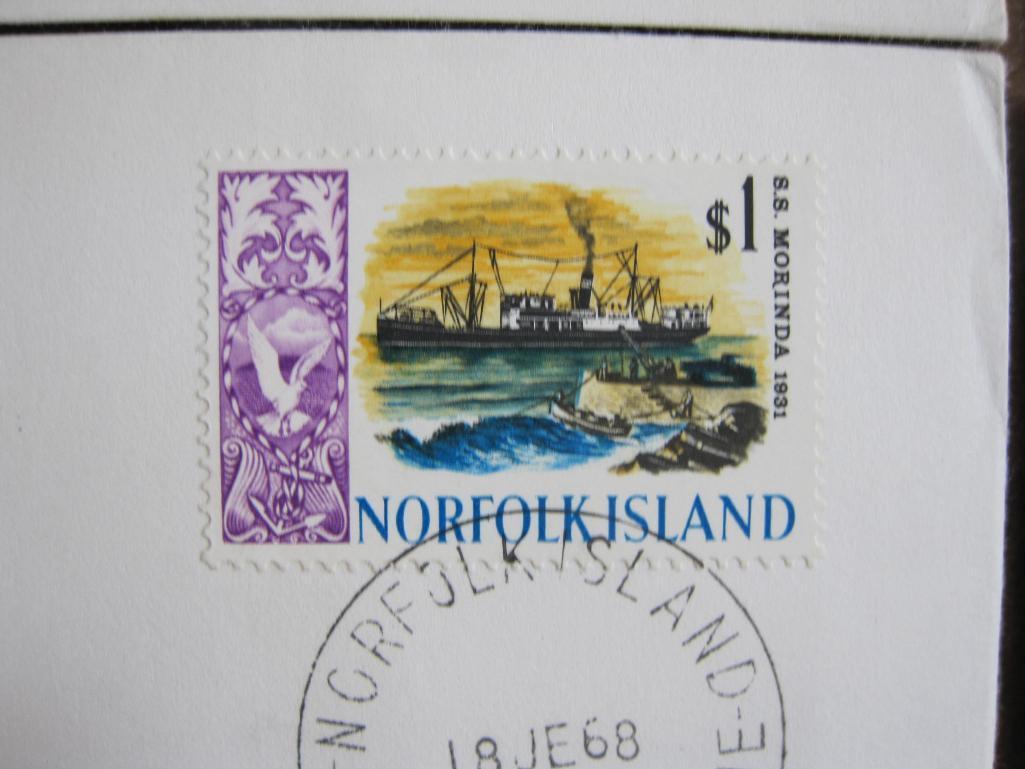 Lot of four Norfolk Island first day of issue covers including 18th June 1968, 17th April 1967 and