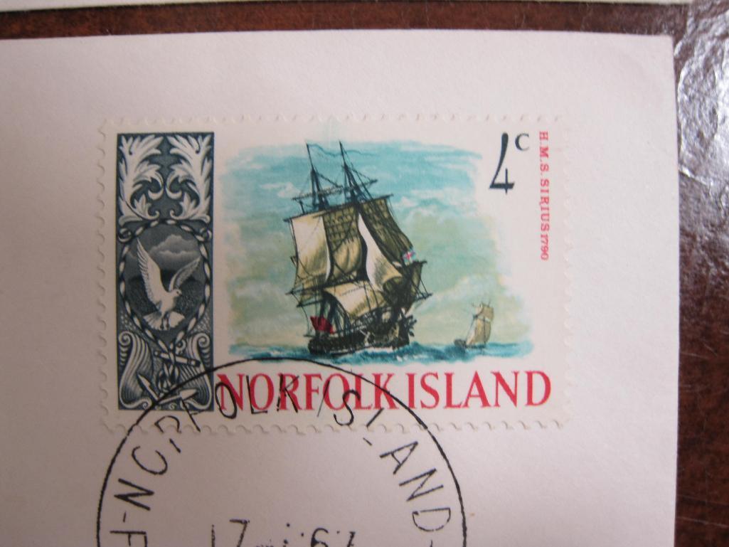 Lot of four Norfolk Island first day of issue covers including 18th June 1968, 17th April 1967 and