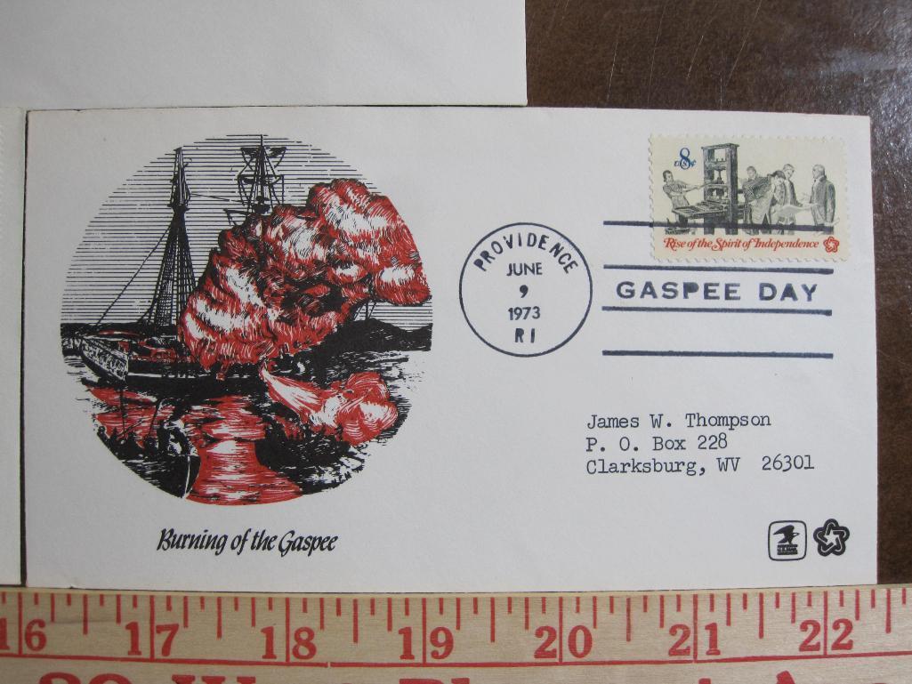 Lot of five first day of issue covers from Australia, Caicos Islands, Sweden and more