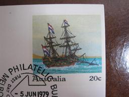 Lot of five first day of issue covers from Australia, Caicos Islands, Sweden and more