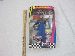 NASCAR 50th Anniversary Barbie Collector Edition Doll, NRFB, 1998 Barbie Collectibles Mattel, 14 oz
