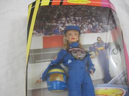 NASCAR 50th Anniversary Barbie Collector Edition Doll, NRFB, 1998 Barbie Collectibles Mattel, 14 oz