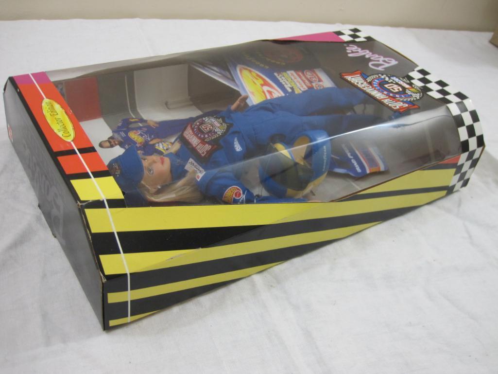 NASCAR 50th Anniversary Barbie Collector Edition Doll, NRFB, 1998 Barbie Collectibles Mattel, 14 oz