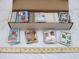 Lot of Baseball Cards from 1980s from Topps and Fleer, 3 lbs 6 oz