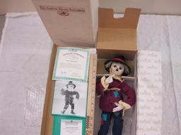 The Scarecrow Porcelain Doll, The Ashton-Drake Galleries, new in box with shipping box, 3 lbs 4 oz