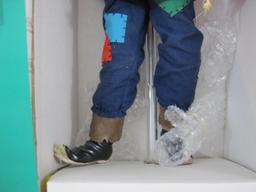 The Scarecrow Porcelain Doll, The Ashton-Drake Galleries, new in box with shipping box, 3 lbs 4 oz