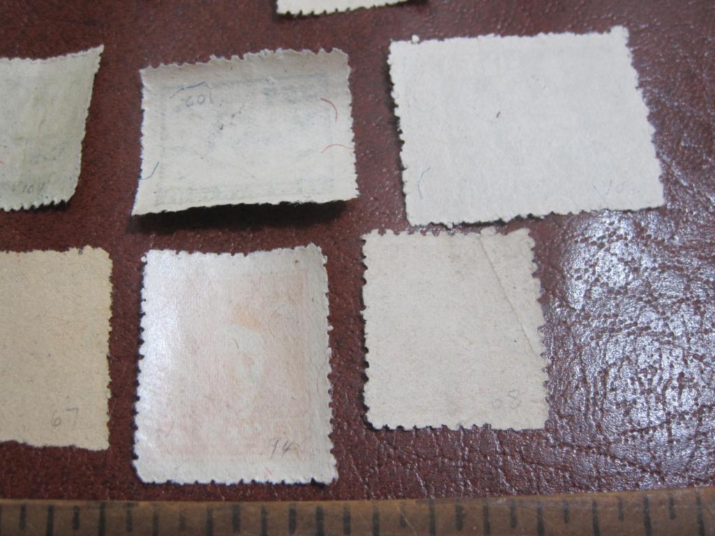 Lot of approximately one dozen 1940s Korean Postage Stamps, some used