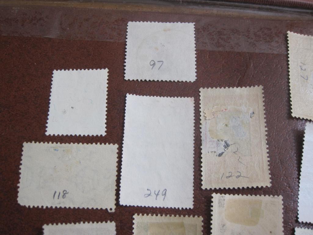 Mixed lot of more than TWO DOZEN foreign postage stamps from Ethiopia, British Honduras and Belgian