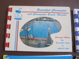 Lot of 4 color Florida Souvenir Photo Booklets, including Cypress Gardens, Greater Ft.