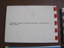 Lot of 4 color Florida Souvenir Photo Booklets, including Cypress Gardens, Greater Ft.